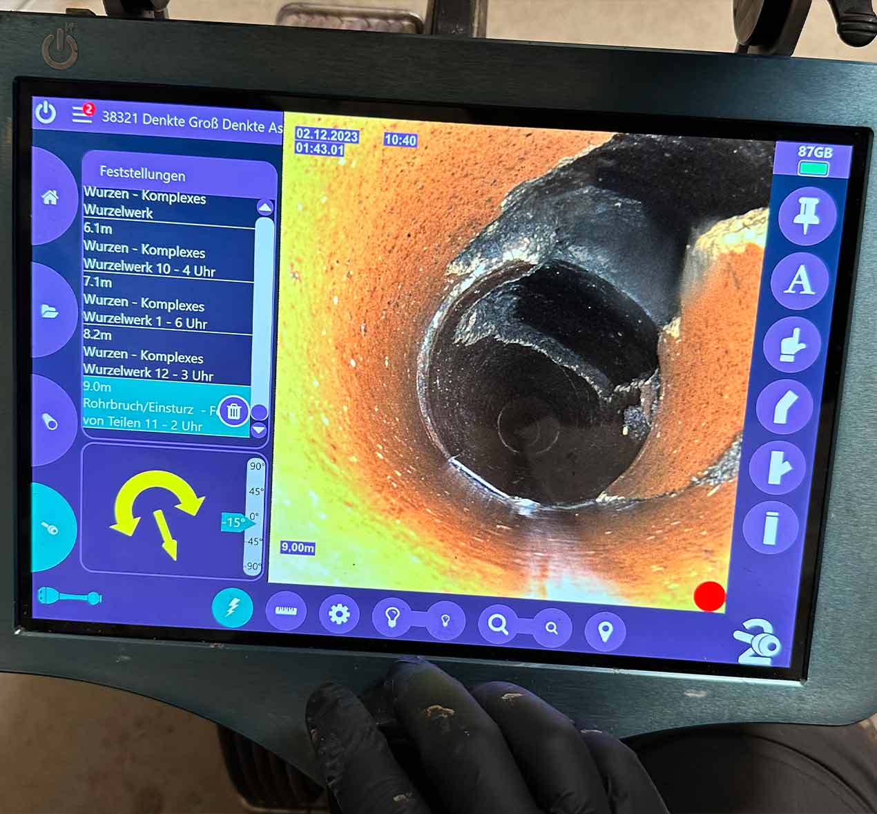 Kanalsanierung Allenbüttel Kanal-TV-Inspektion